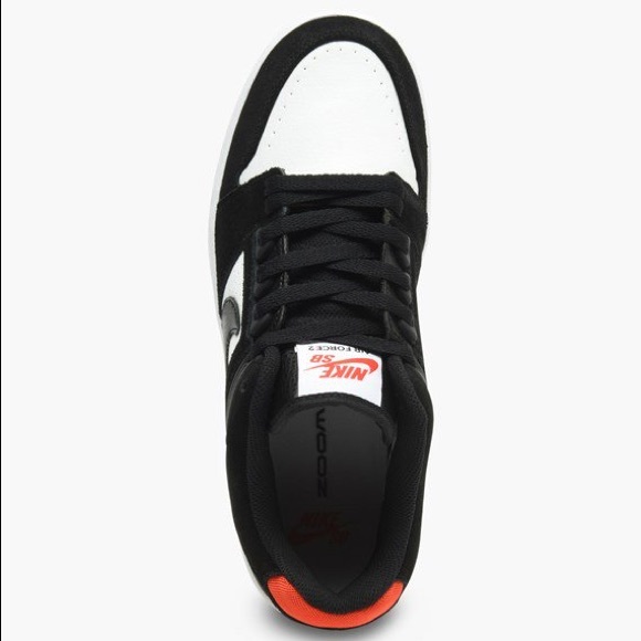 Nike SB Air Force II Low Habanero Red AKA Jordan Bred - Picture 6 of 8